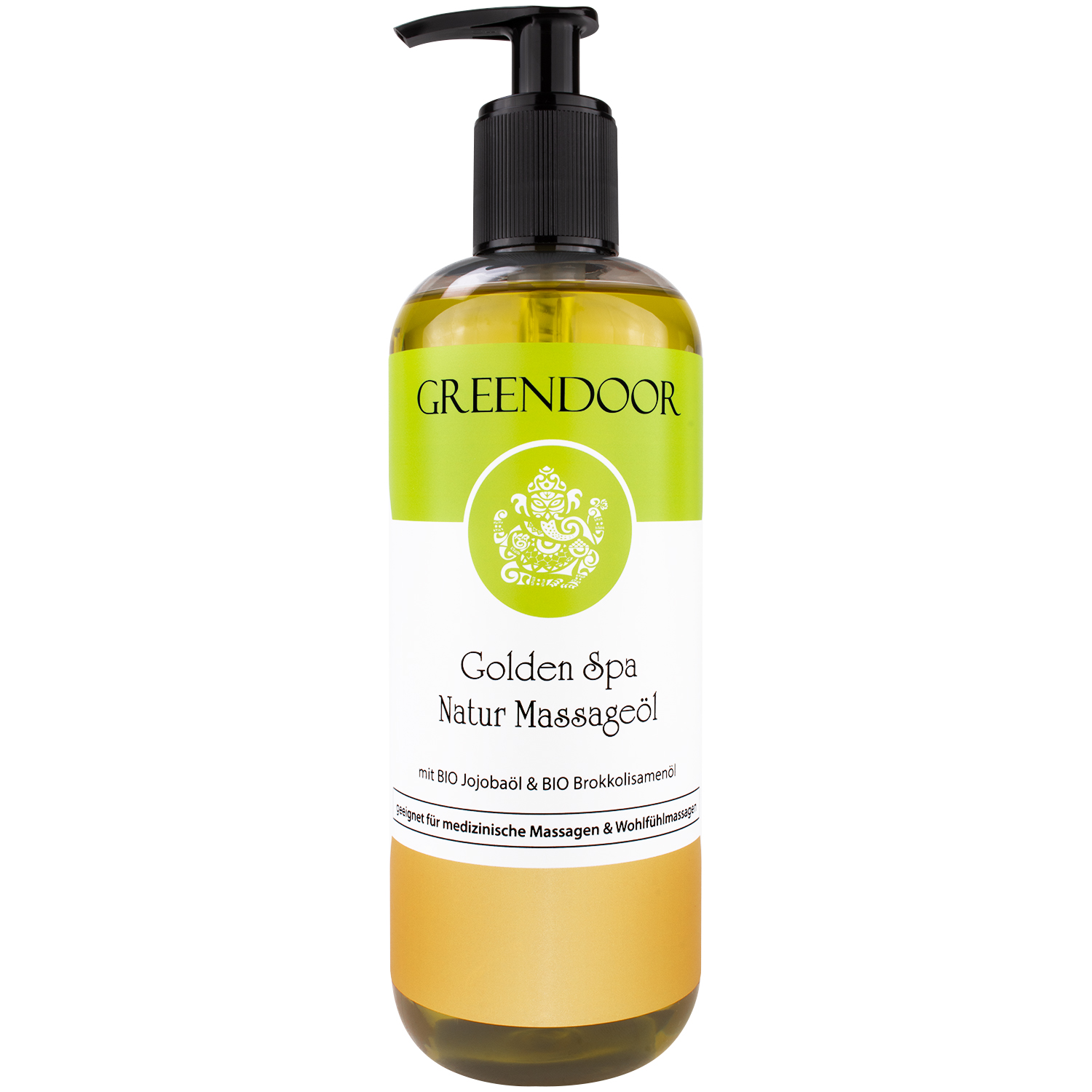 Massageöl Golden SPA Großpackung 500ml, vegan, natürlich entspannendes Wellness Massage Öl