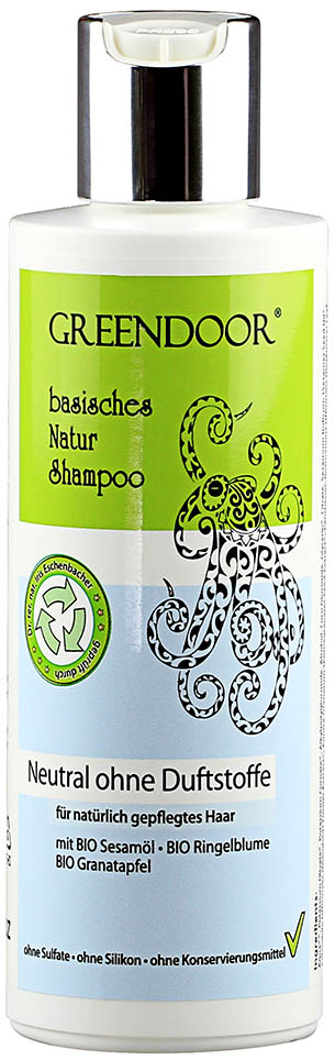 Basisches Natur Shampoo Neutral vegan 200ml, ohne Parfum, ohne Duft, mit Bio Ölen, outdoor geeignet