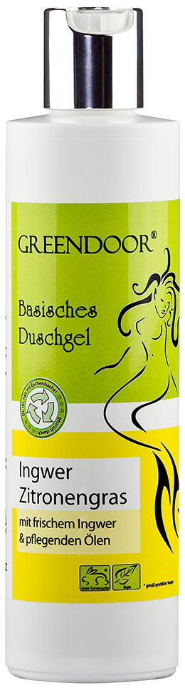 Basisches Natur Duschgel Ingwer Zitronengras 250ml, vegan, outdoor geeignete Naturkosmetik