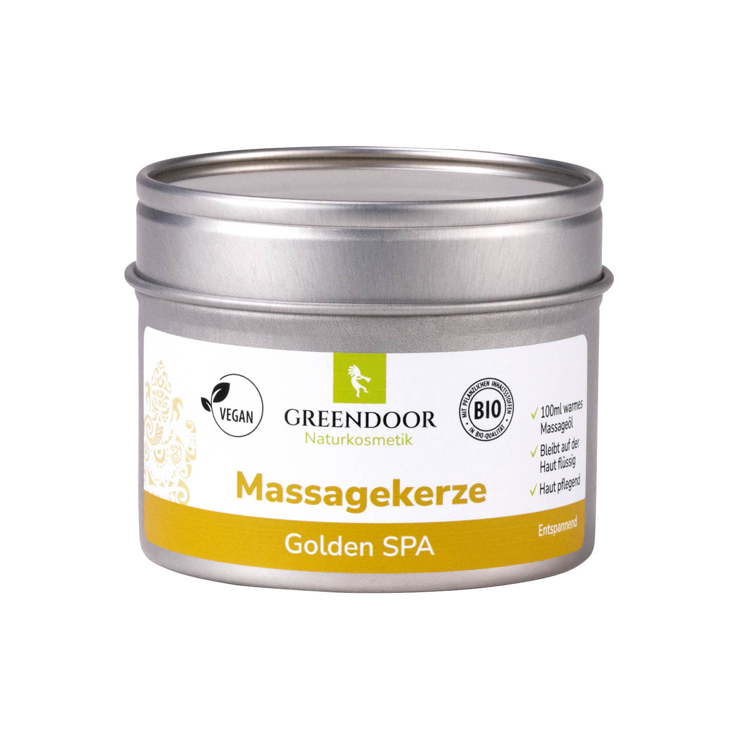 Massagekerze Golden SPA 100ml, veganes Massagevergnügen ohne Ende