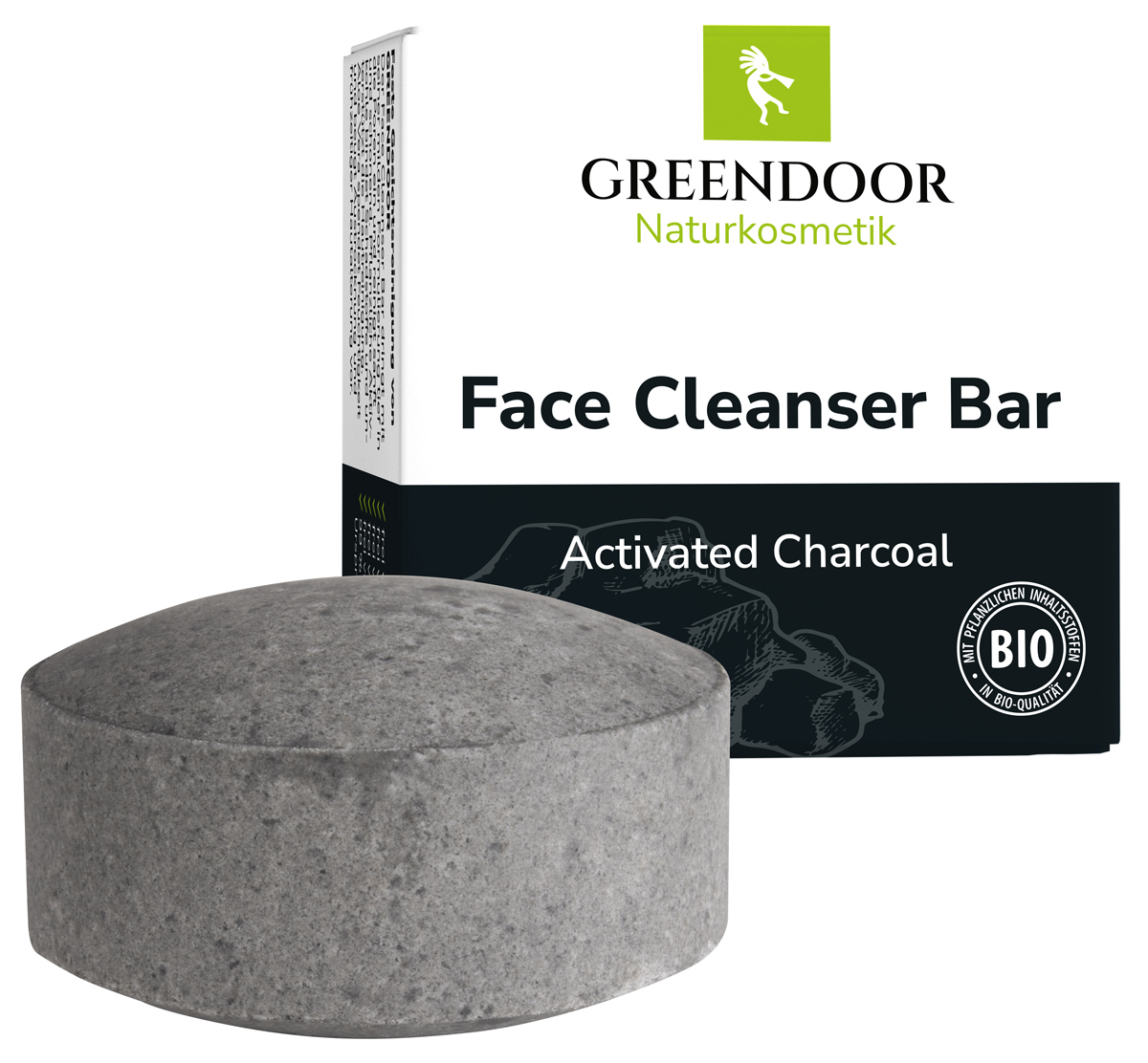 Face Cleanser Bar Activated Charcoal, mit Aktivkohle, seifenfreie Gesichtsreinigung 57g