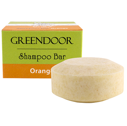 Shampoo Bar Orange veganes solid Shampoo ohne Sulfate, mit Kieselerde, 75g