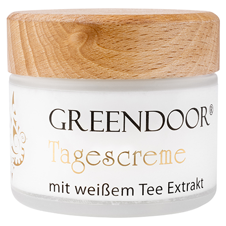 Tagescreme mit weißem  Bio Tee 50ml, vegane schützende straffende Tagespflege