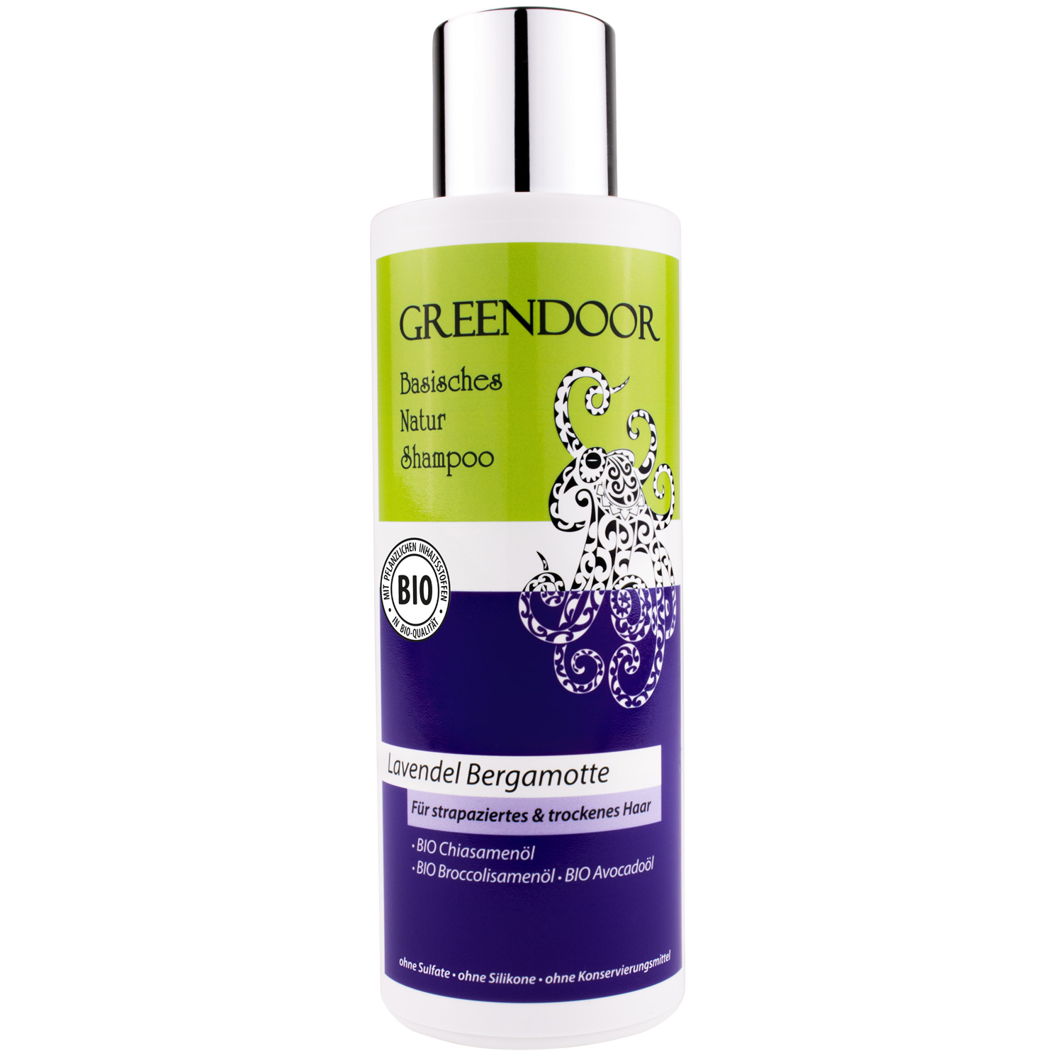 Basisches Natur Shampoo Lavendel Bergamotte vegan 200ml mit Bio Ölen, natürlich, outdoor geeignet