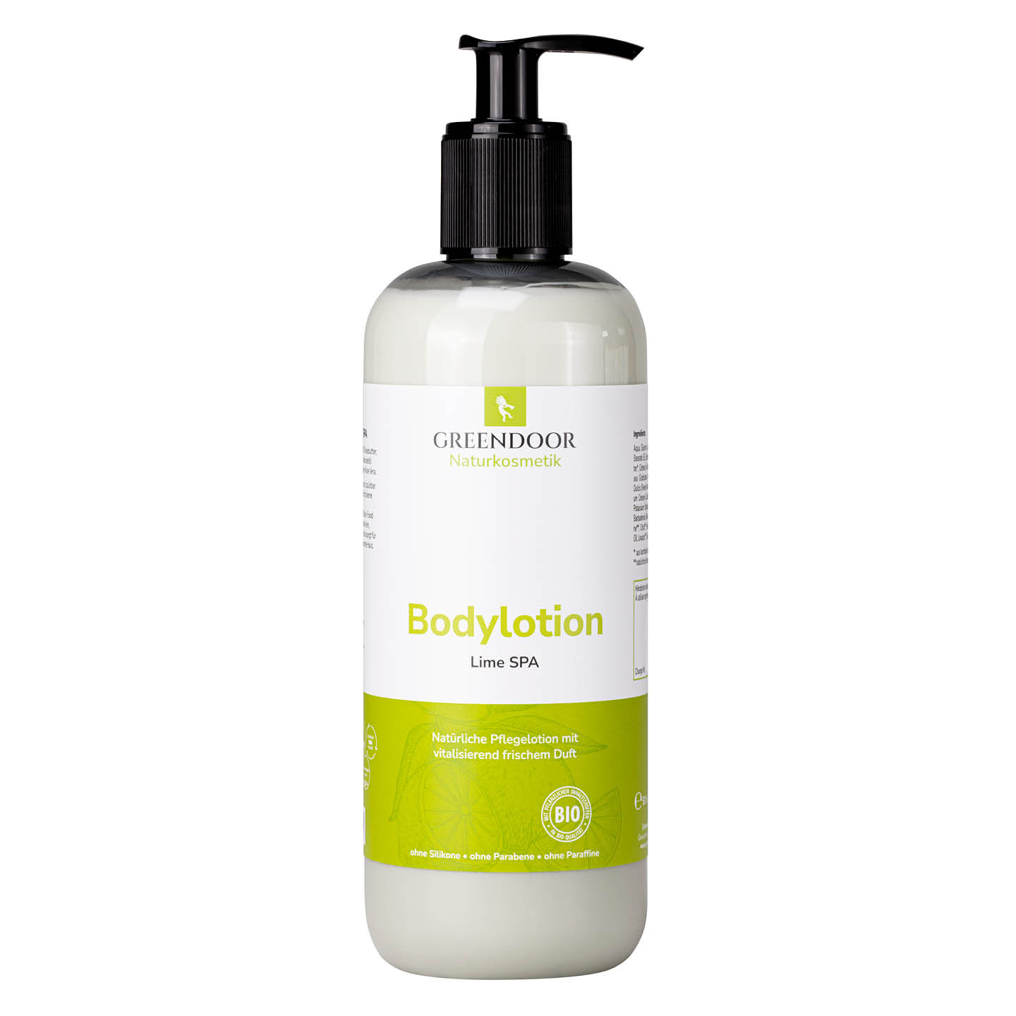 Bodylotion Lime SPA 500ml, Skin Food für trockene Haut, Körpermilch mit Pumpspender